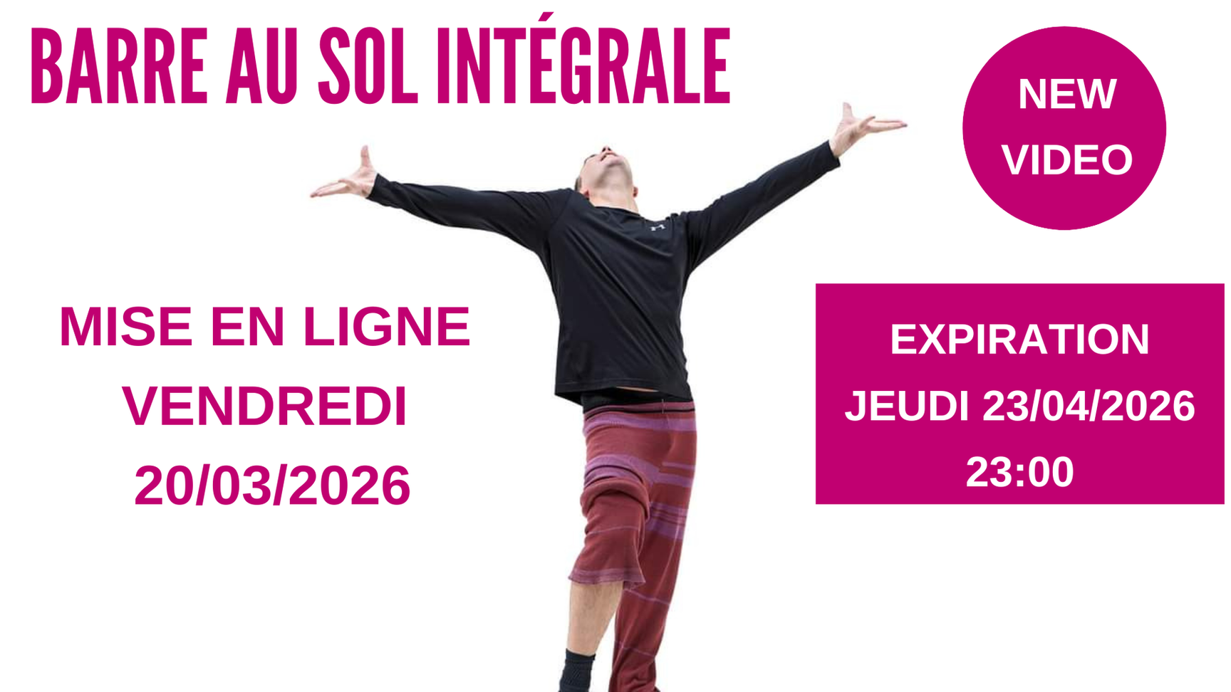 Barre au sol intégrale Vendredi 20/03/2026